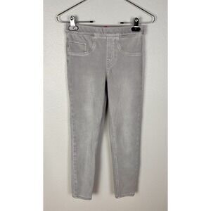 SPANX Womens' Gray Ankle Skinny Distressed Pull On Jeggings Jeans Sz XS